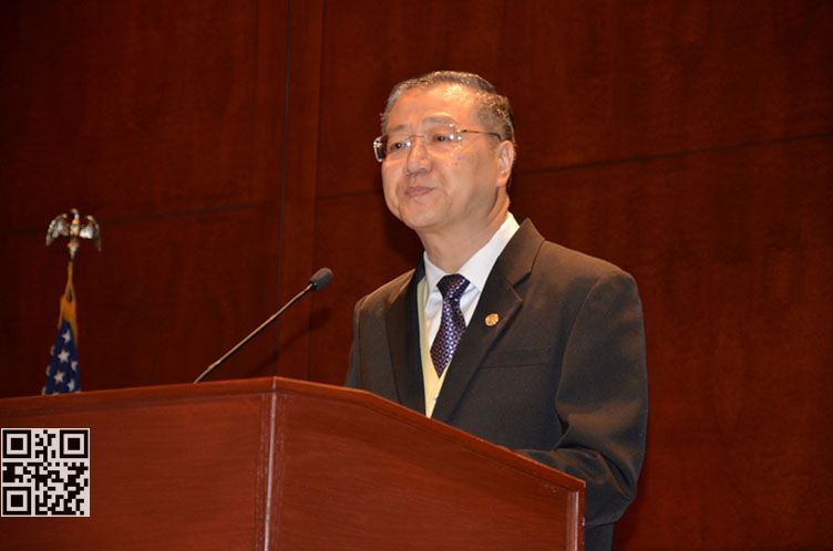 卢台长在美国国会“世界和平高峰会议”上发言 卢台长在美国国会“世界和平高峰会议”上发言